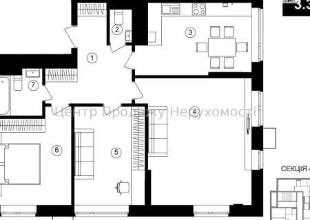 Продам 3-кімнатну квартиру, ЖК&nbsp;One&nbsp;House