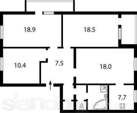 Продам 4-комнатную квартиру