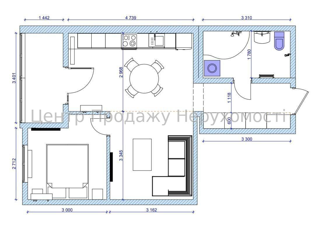 Фото У продажу 2 кімнатна кв, 48 м2, Новобудова, ЖК Перемоги 8614