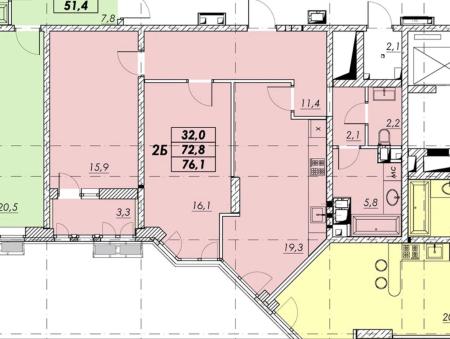 Продам 2-кімнатну квартиру в новобудові, ЖК&nbsp;Прохоровський&nbsp;квартал