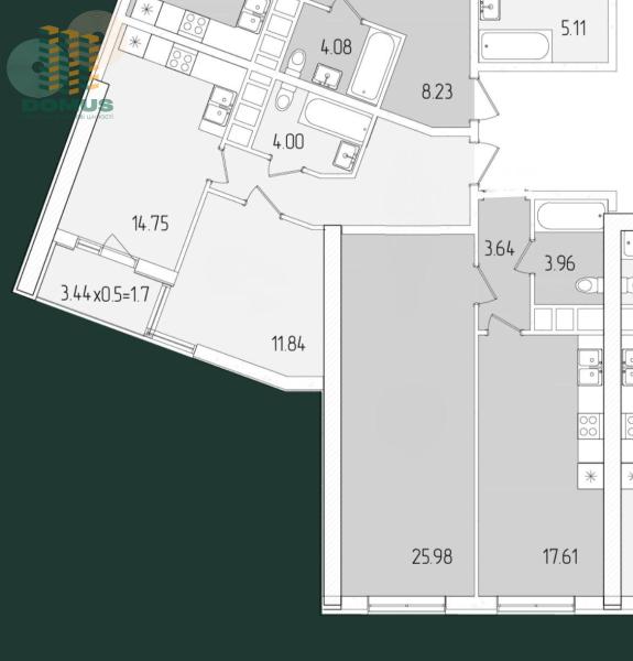 Продам 3-кімнатну квартиру, ЖК&nbsp;67&nbsp;Перлина