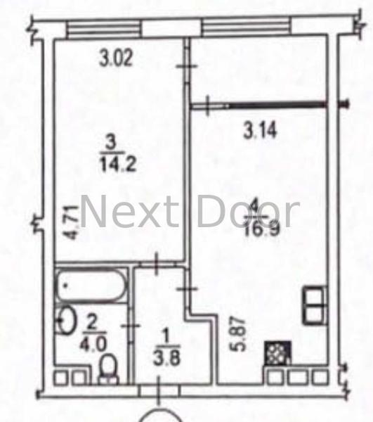 Продам 1-кімнатну квартиру