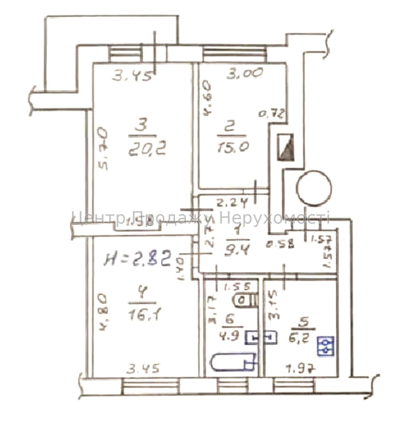 Фото E8 Продам 3к квартиру в центрі Харкова, вул. Мистецтв8